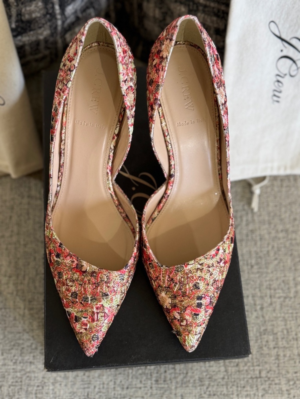 Jcrew Colette Glitter Pumps